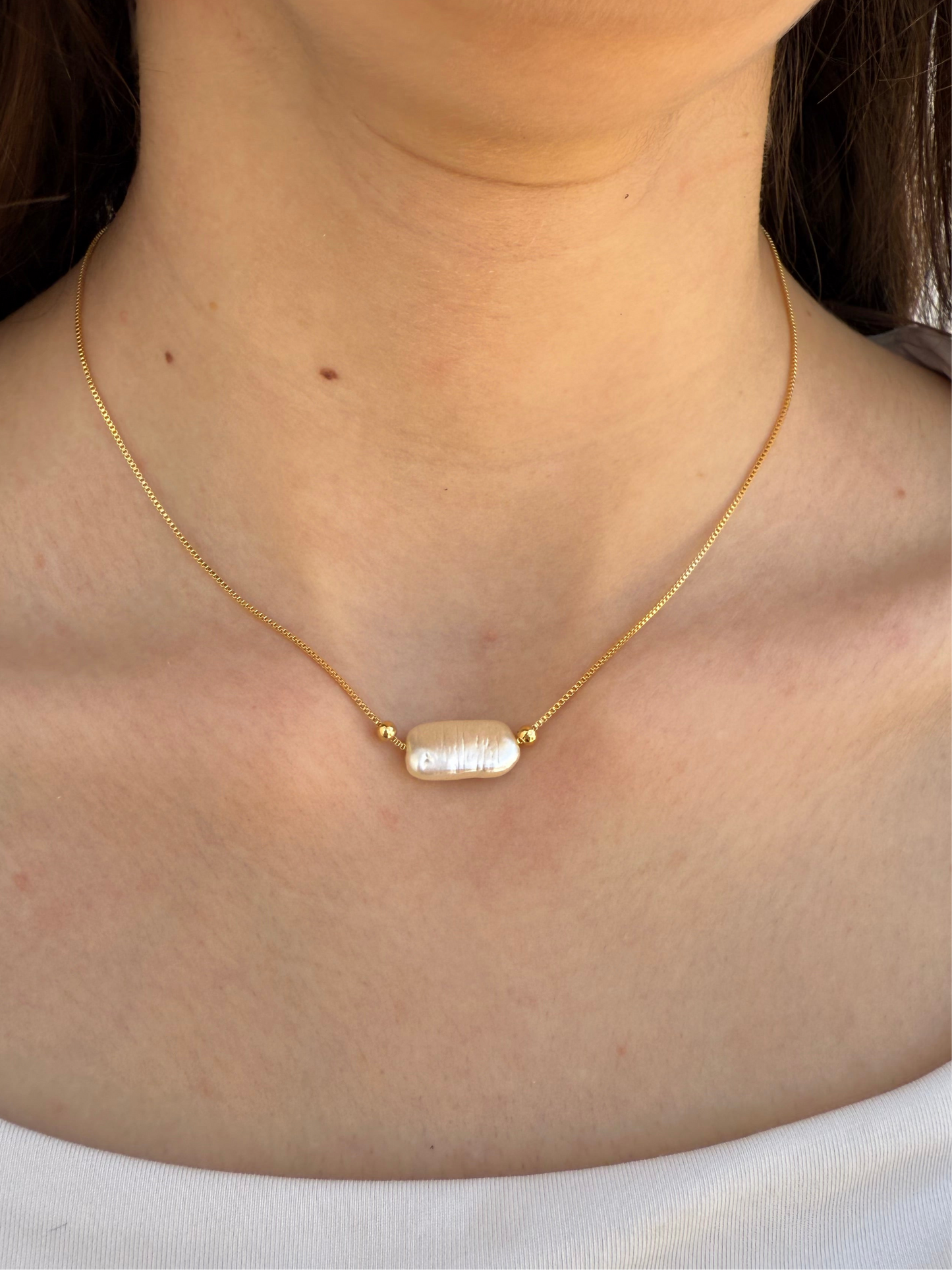 Single Pearl  Necklace