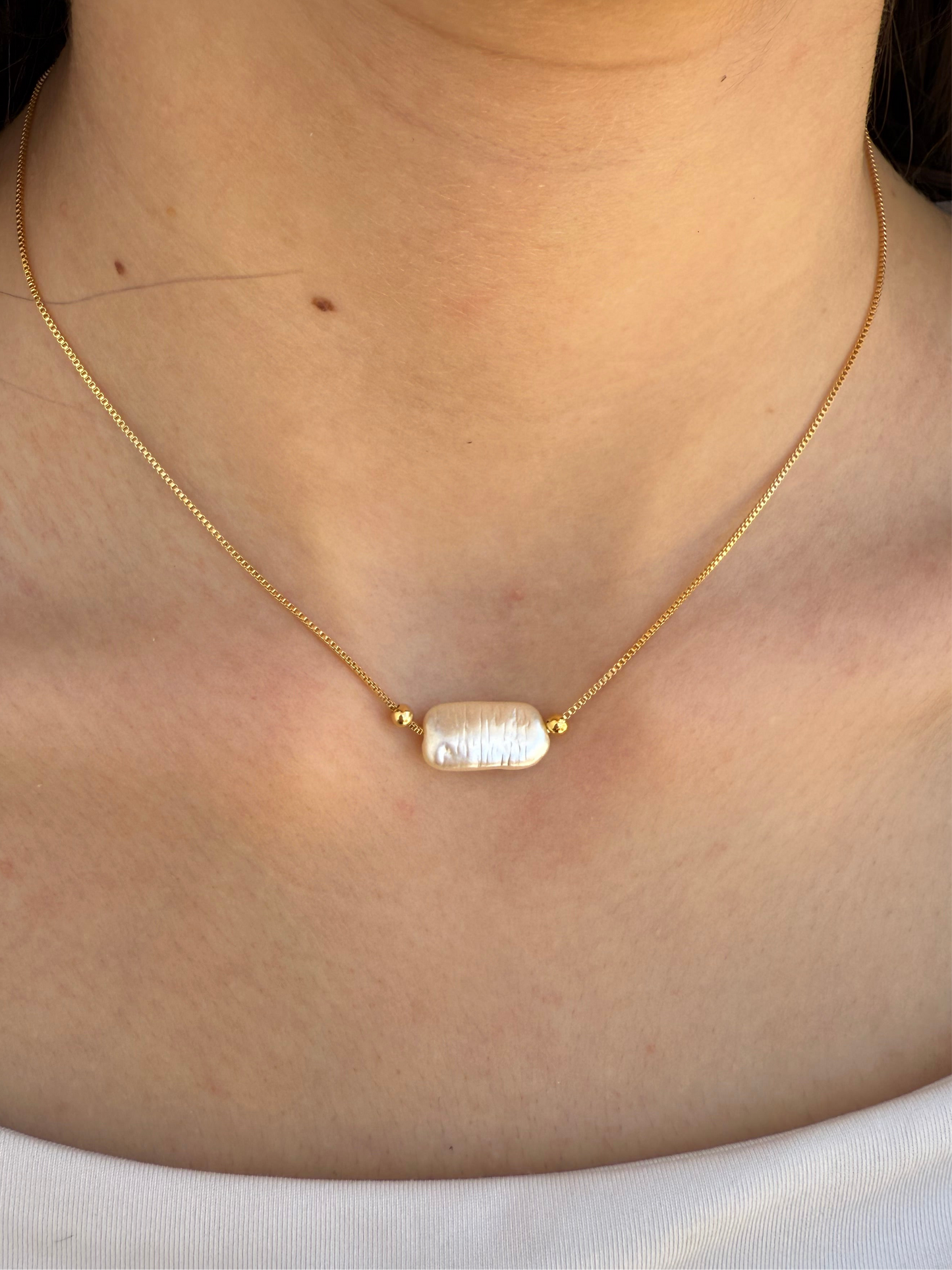 Single Pearl  Necklace